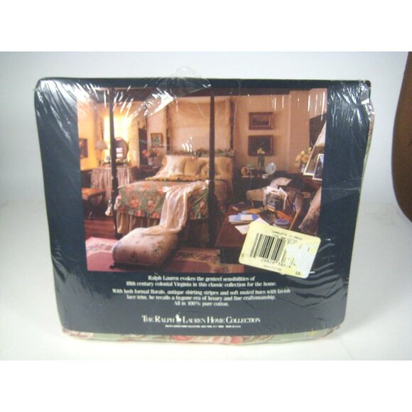 Ralph Lauren Twin Fitted Sheet 100% Cotton 1993 Charlotte IV Original Pack - Picture 3 of 6